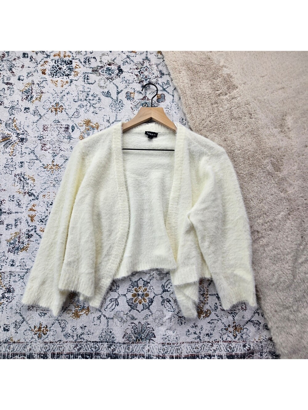 Torrid Eyelash Shrug Sweater White Women Plus Size 0